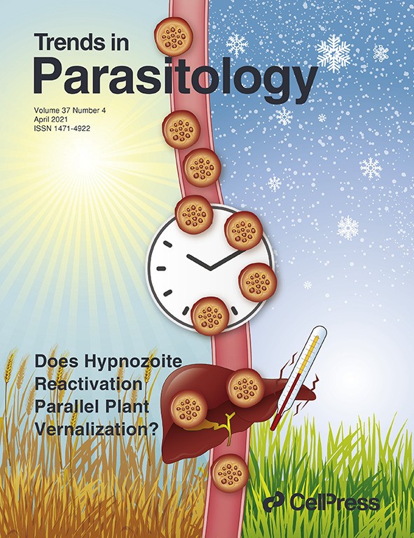 Front cover of the Trends in Parasitology Journal
